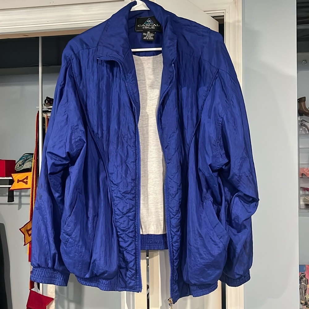 Blue Windbreaker